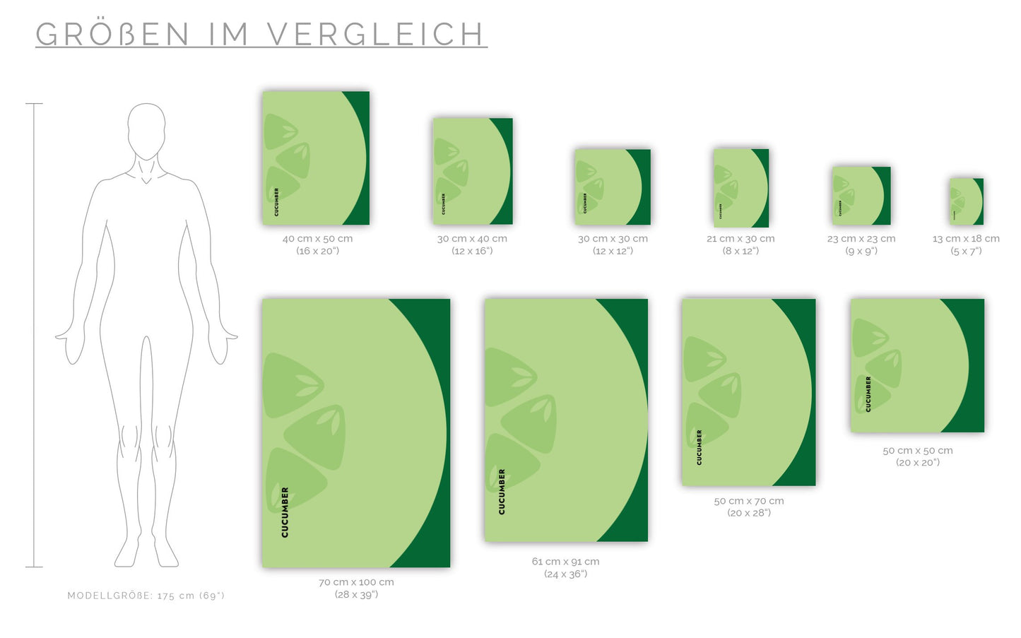 Poster Obst & Gemüse - Cucumber