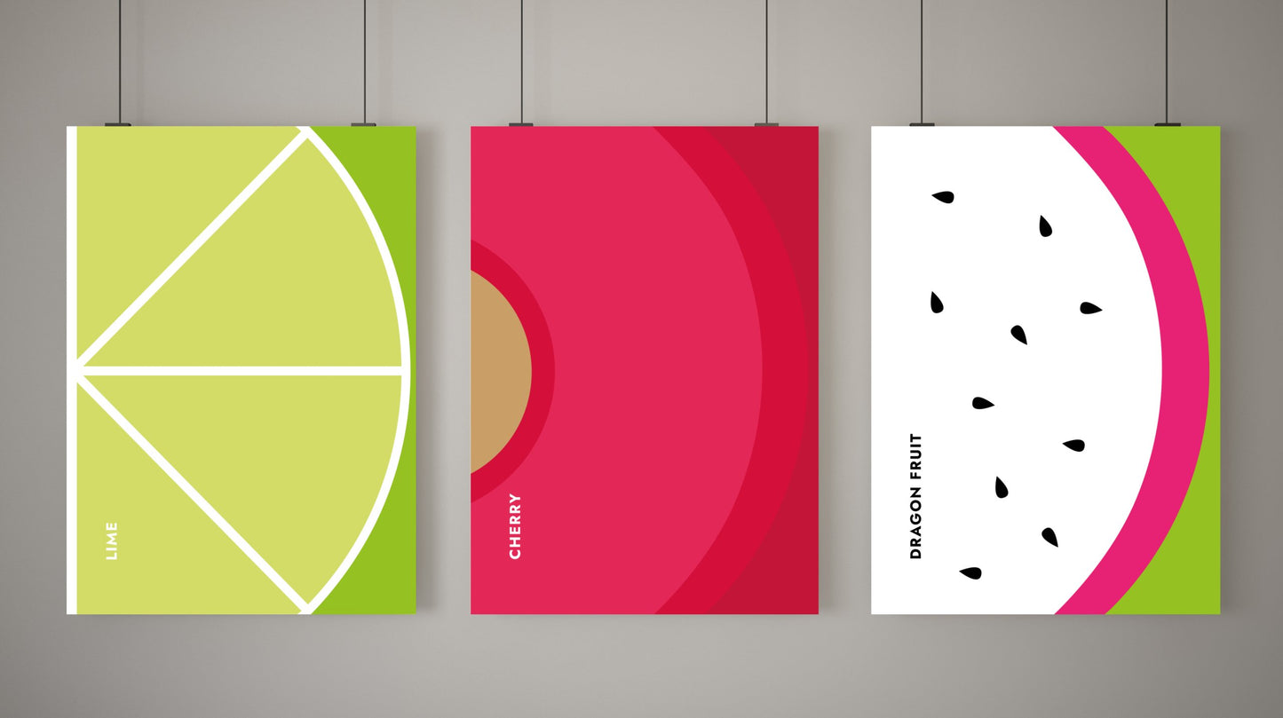 Poster Obst & Gemüse - Dragonfruit