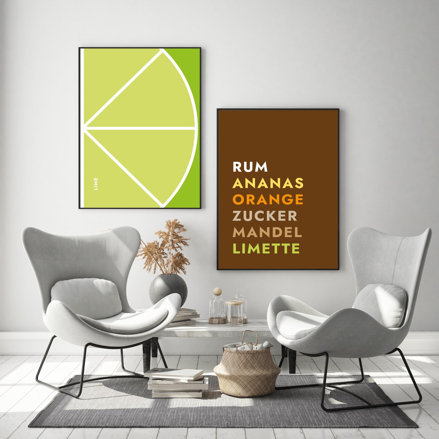 Poster Obst & Gemüse - Lime