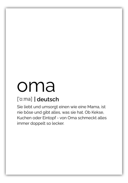 Poster Oma