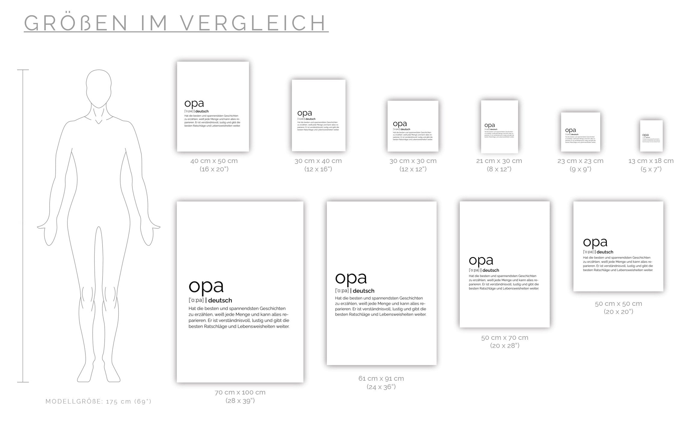 Poster Opa - Definition - Geschenkidee für Lieblingsopa – MOTIVISSO