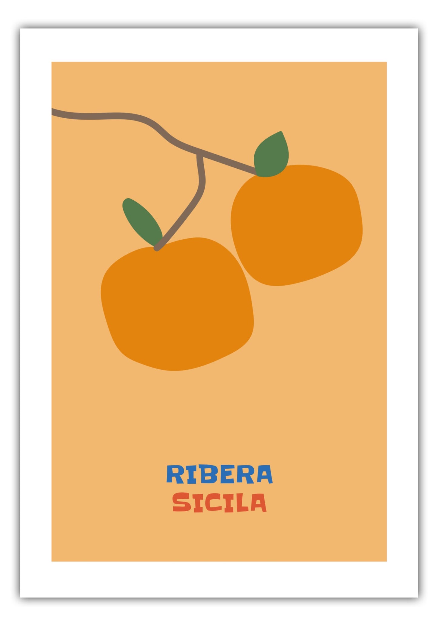 Poster Orangen - Ribera Sicilia - La Dolce Vita Collection