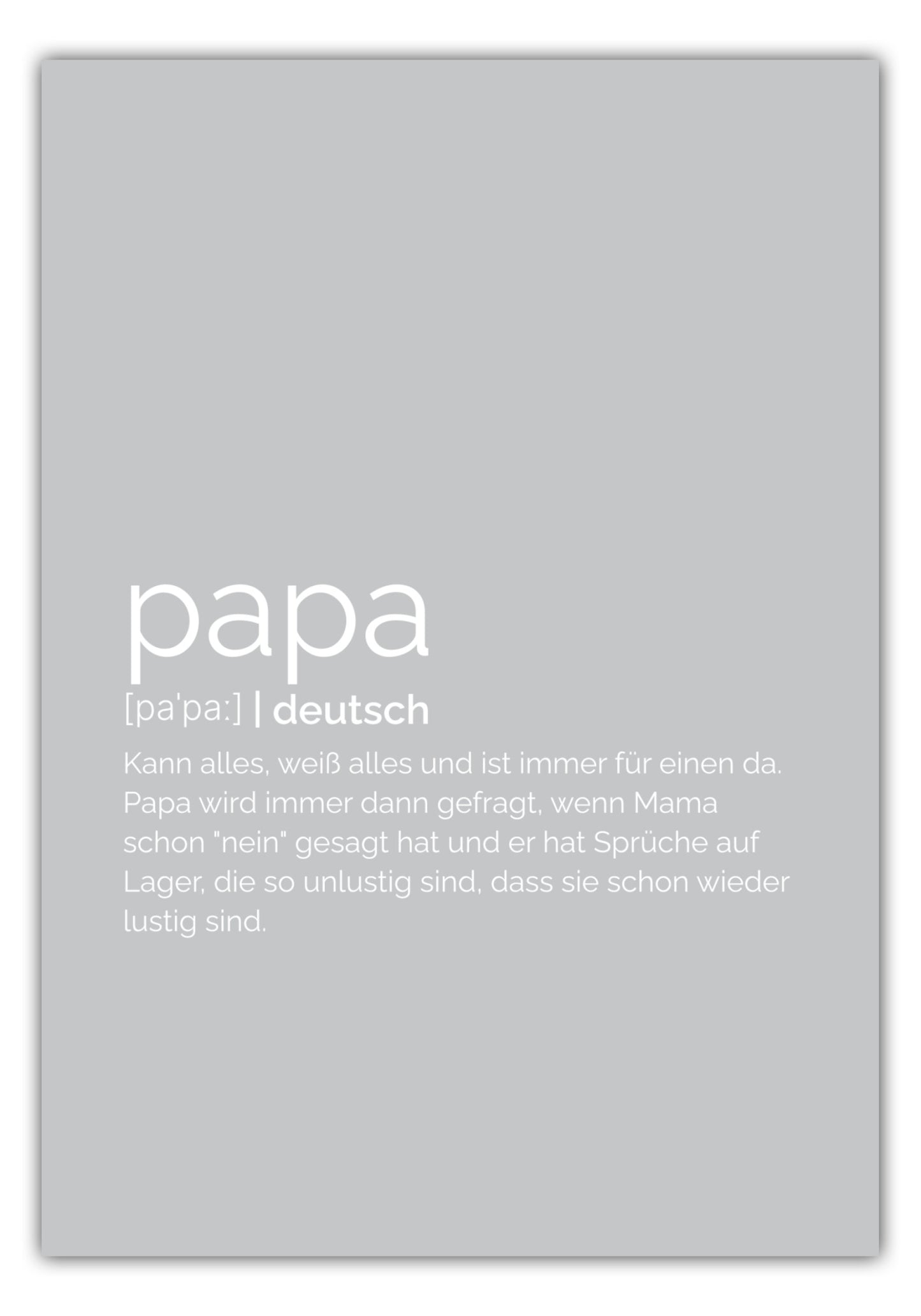 Poster Papa