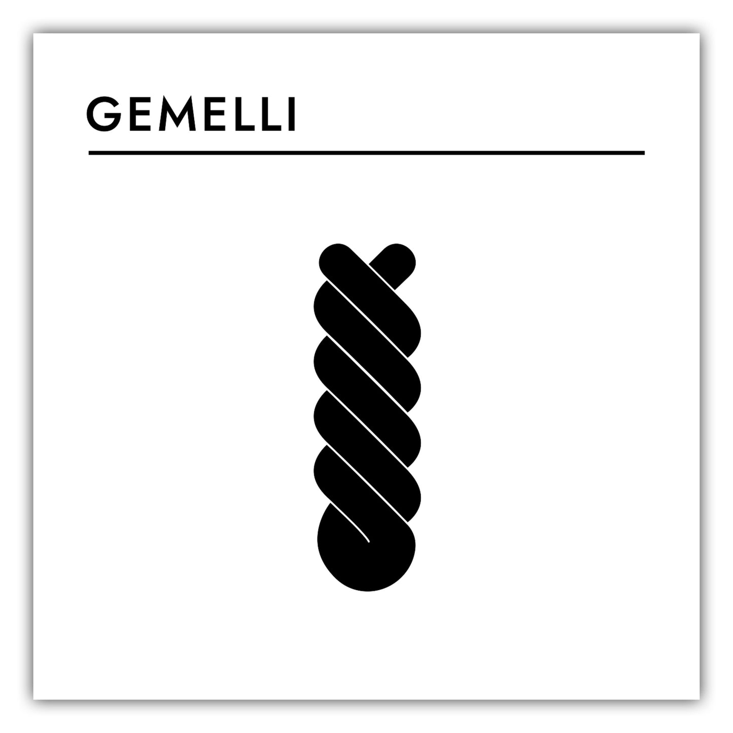 Poster Pasta - Gemelli