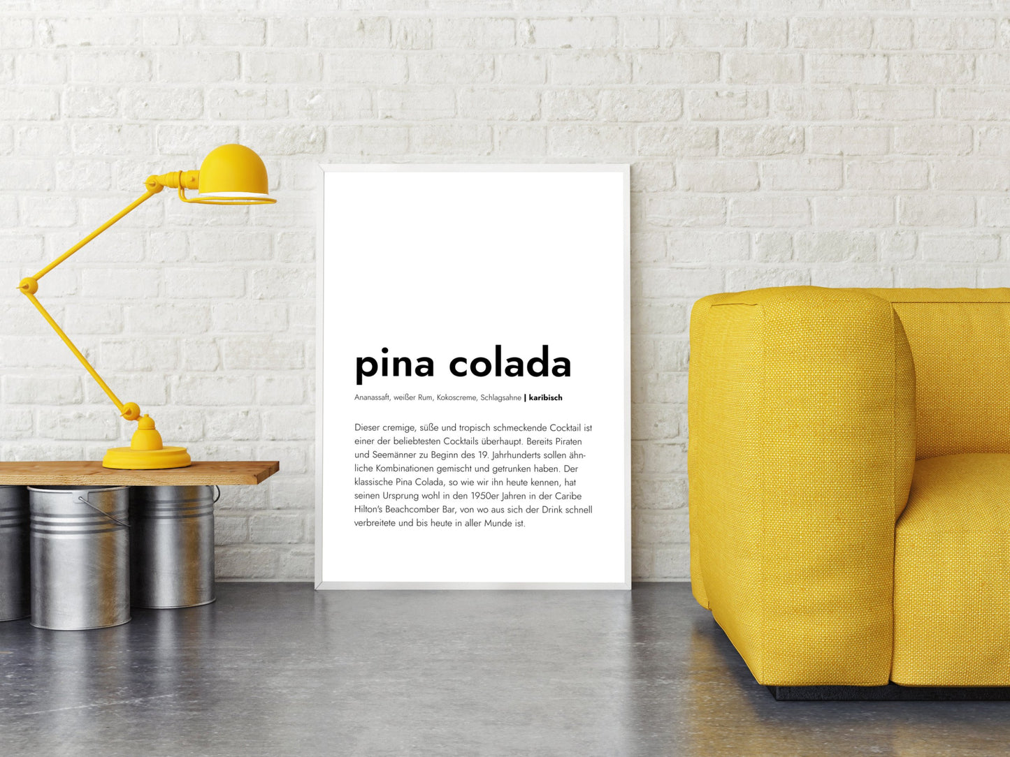 Poster Pina Colada - Definition