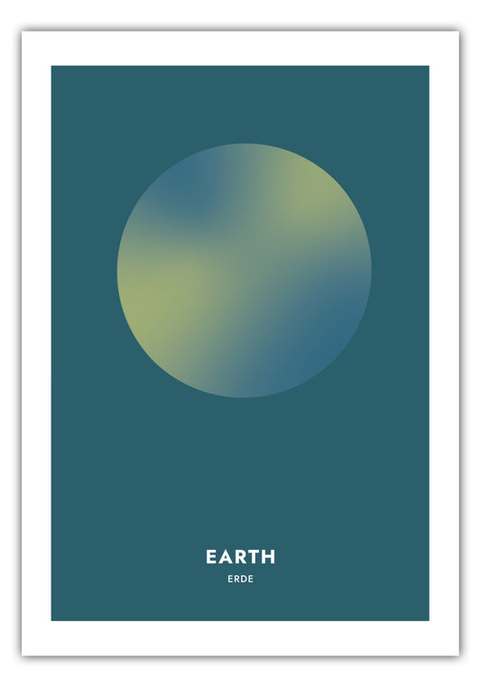 Poster Planeten - Erde - Earth