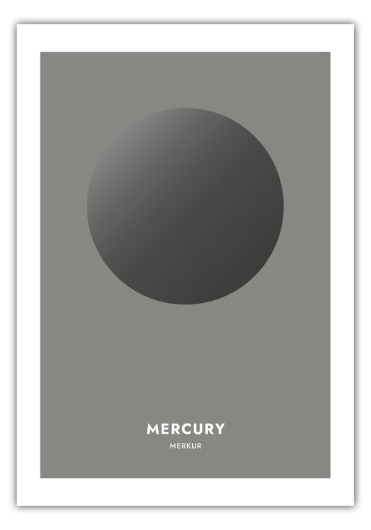 Poster Planeten - Merkur - Mercury
