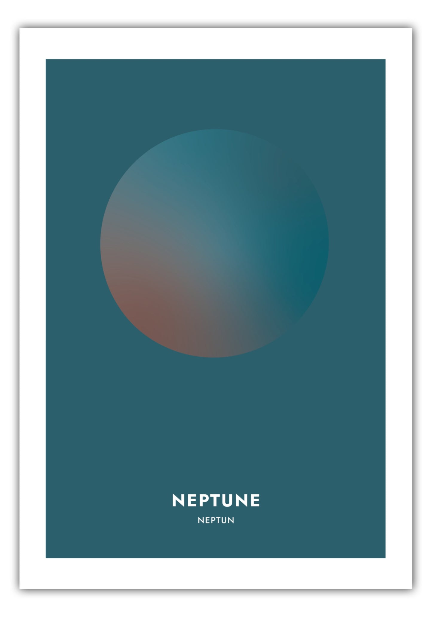Poster Planeten - Neptun - Neptune