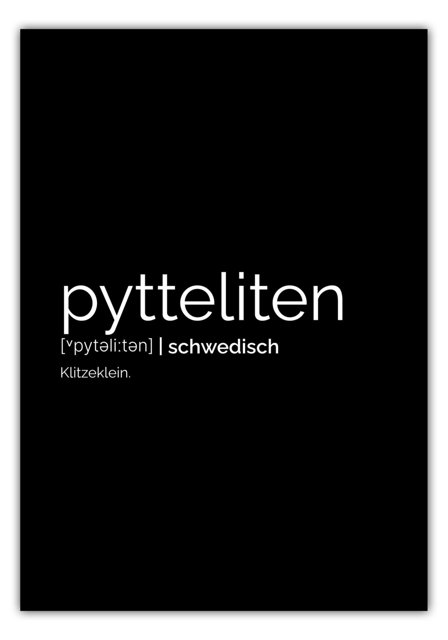 Poster Pytteliten (Schwedisch: Klitzeklein)