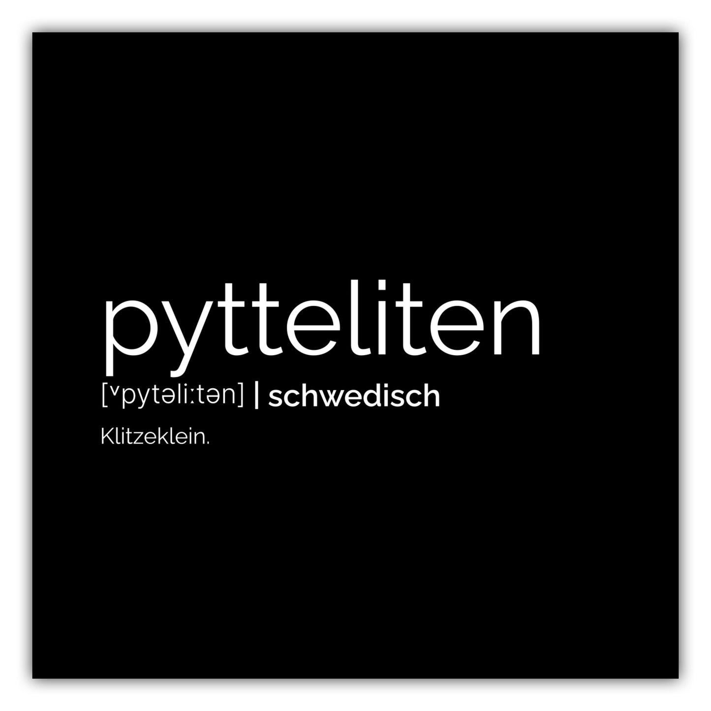 Poster Pytteliten (Schwedisch: Klitzeklein)