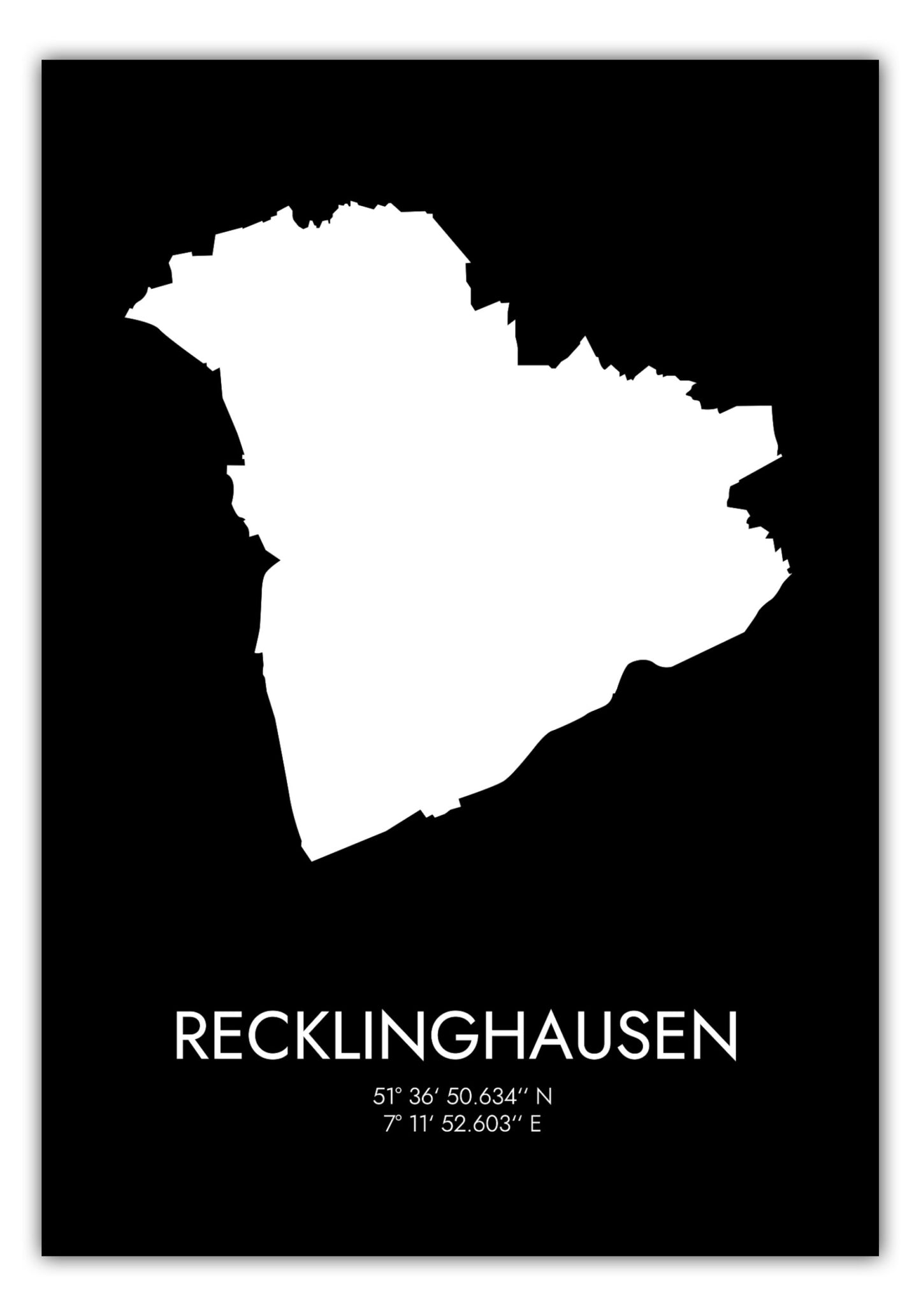 Poster Recklinghausen Koordinaten #3