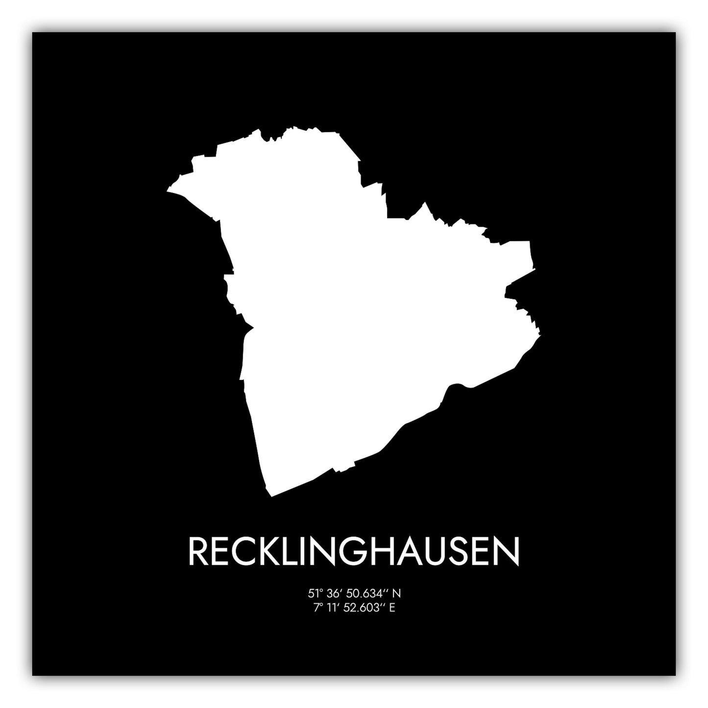 Poster Recklinghausen Koordinaten #3