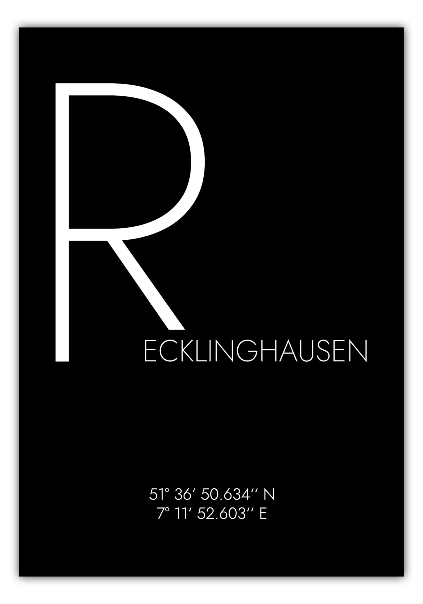 Poster Recklinghausen Koordinaten #4