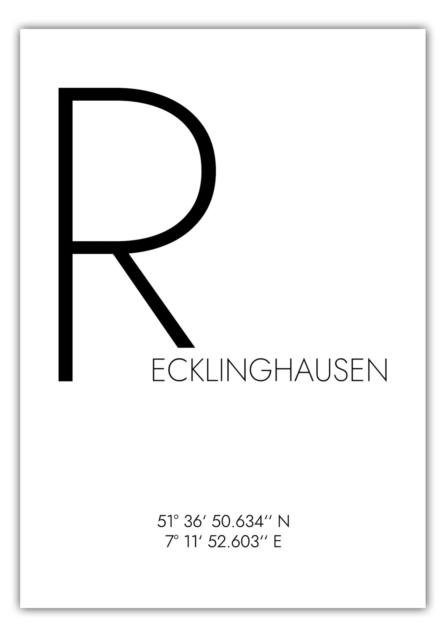 Poster Recklinghausen Koordinaten #4