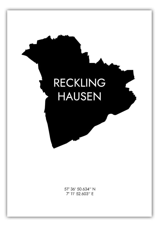 Poster Recklinghausen Koordinaten #6
