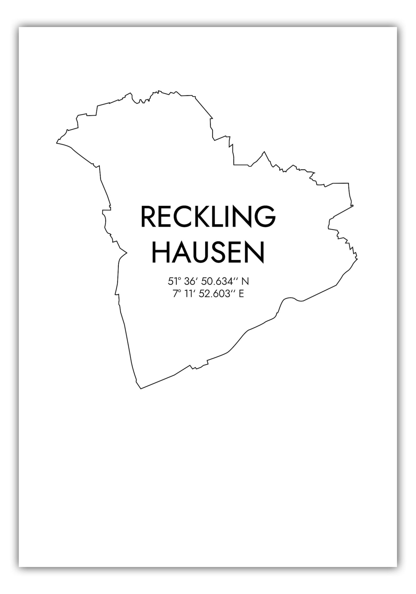 Poster Recklinghausen Koordinaten #7