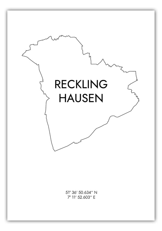 Poster Recklinghausen Koordinaten #8