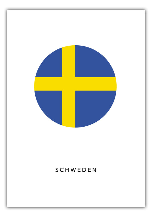 Poster Schweden Kreis