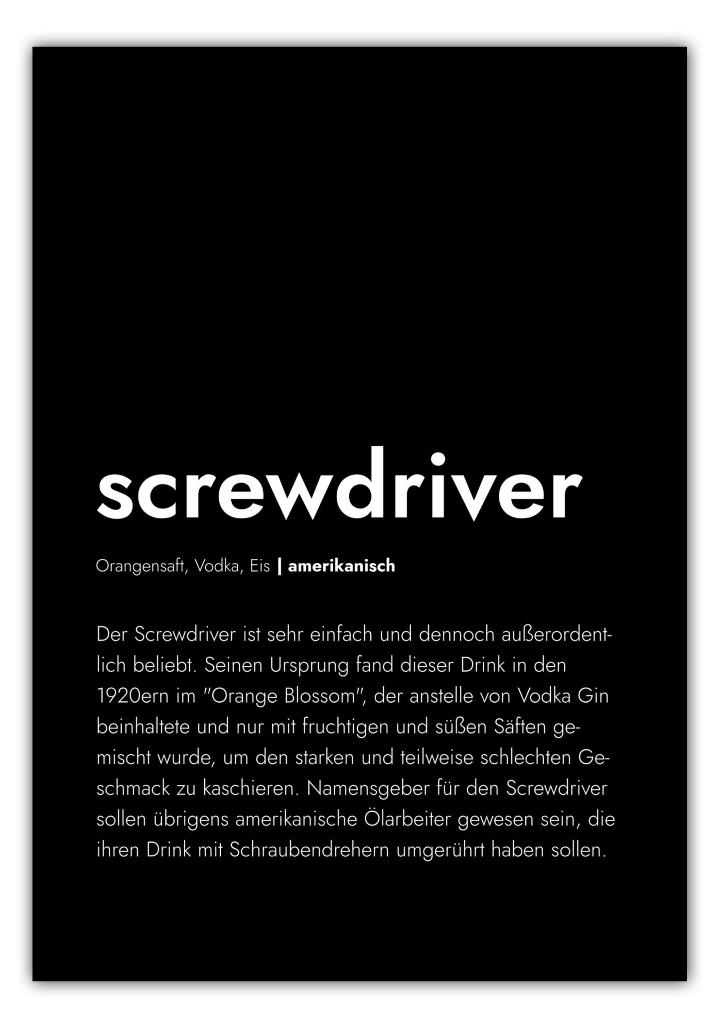 Poster Screwdriver - Definition