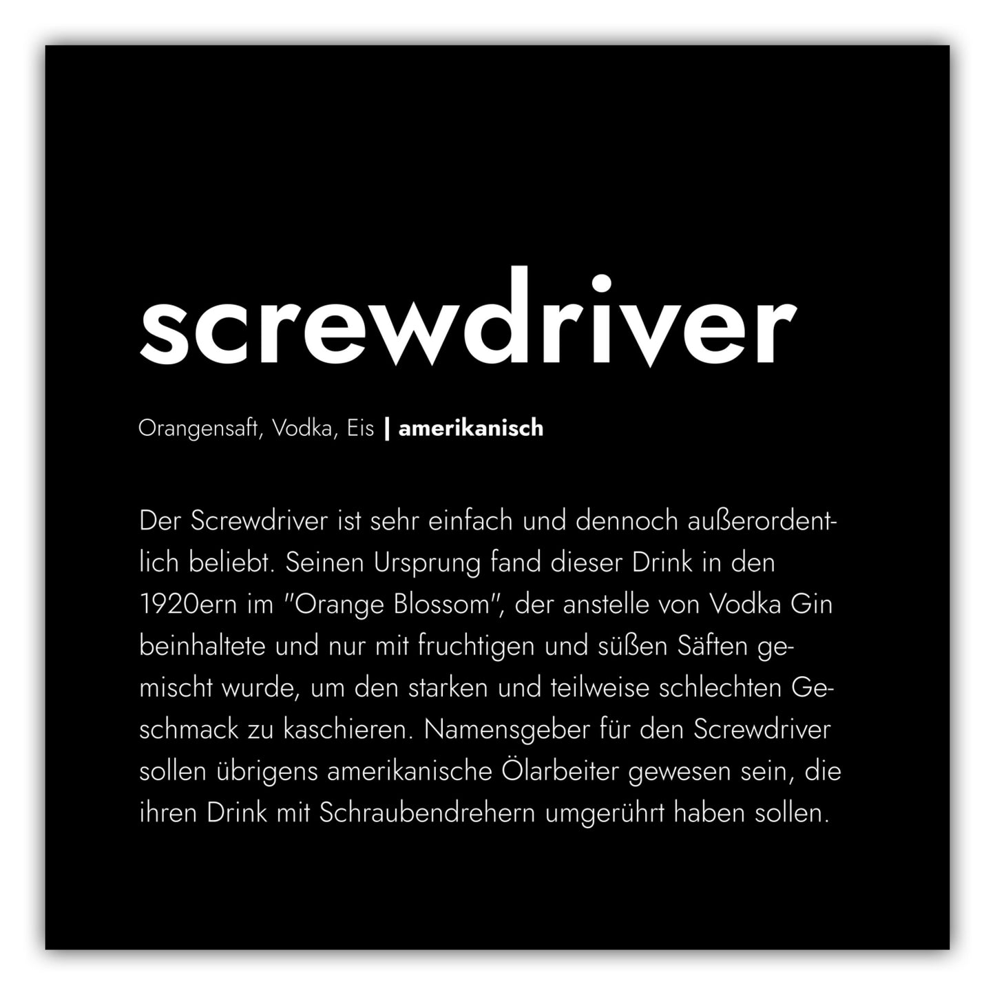 Poster Screwdriver - Definition