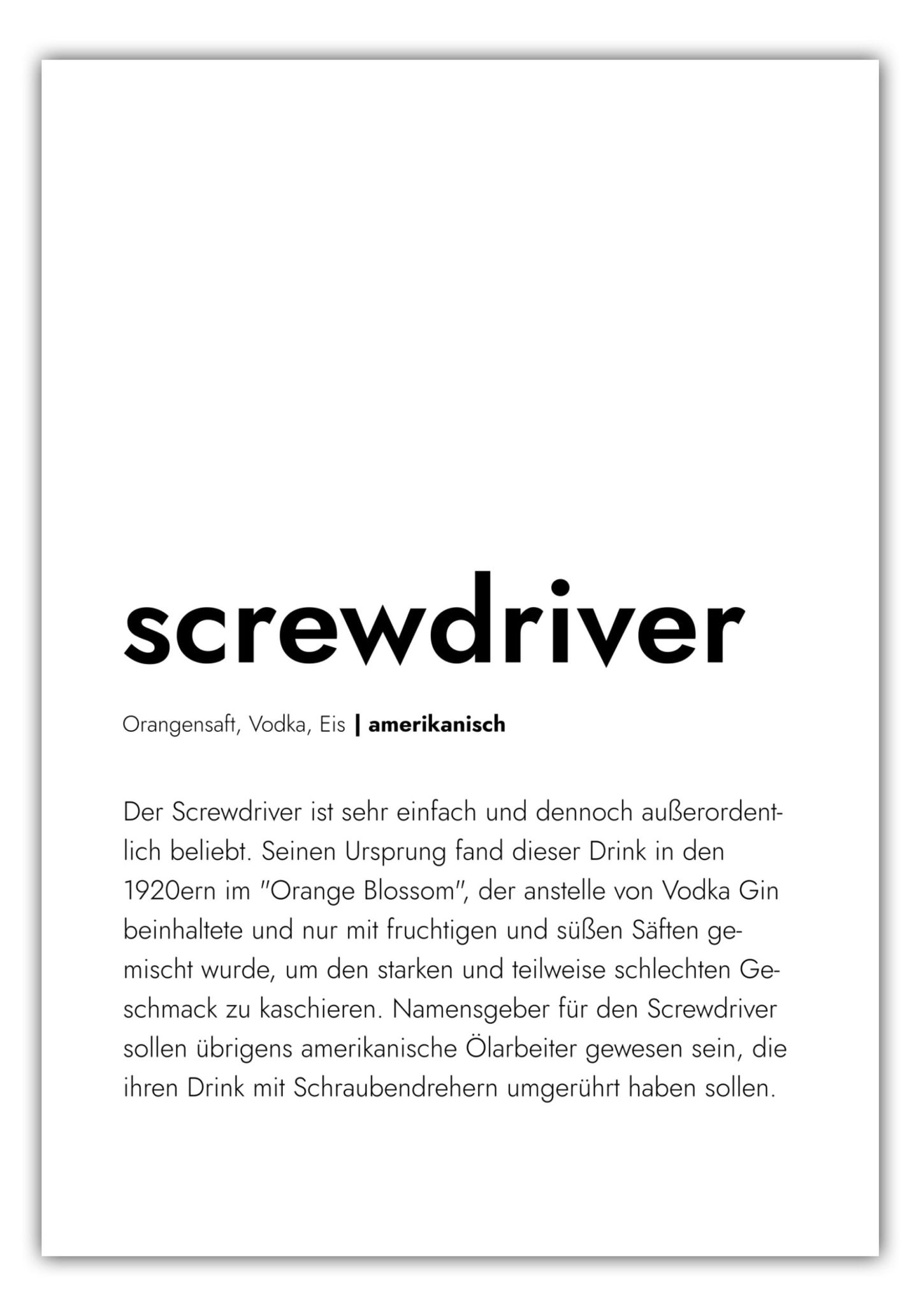 Poster Screwdriver - Definition