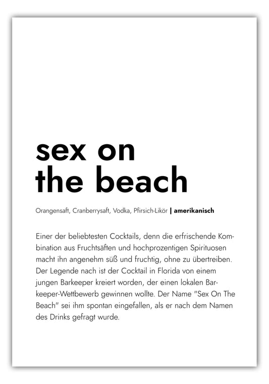 Poster Sex On The Beach - Definition