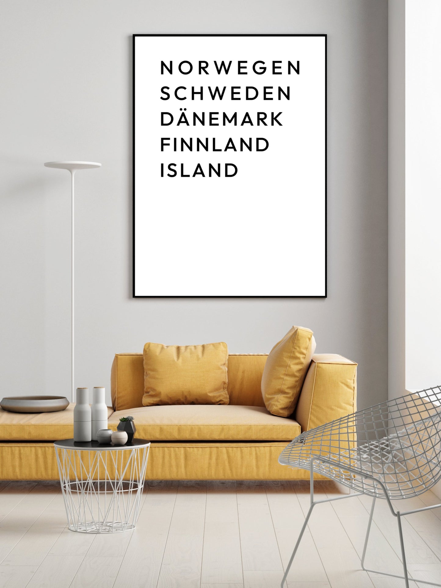 Poster Skandinavische Länder