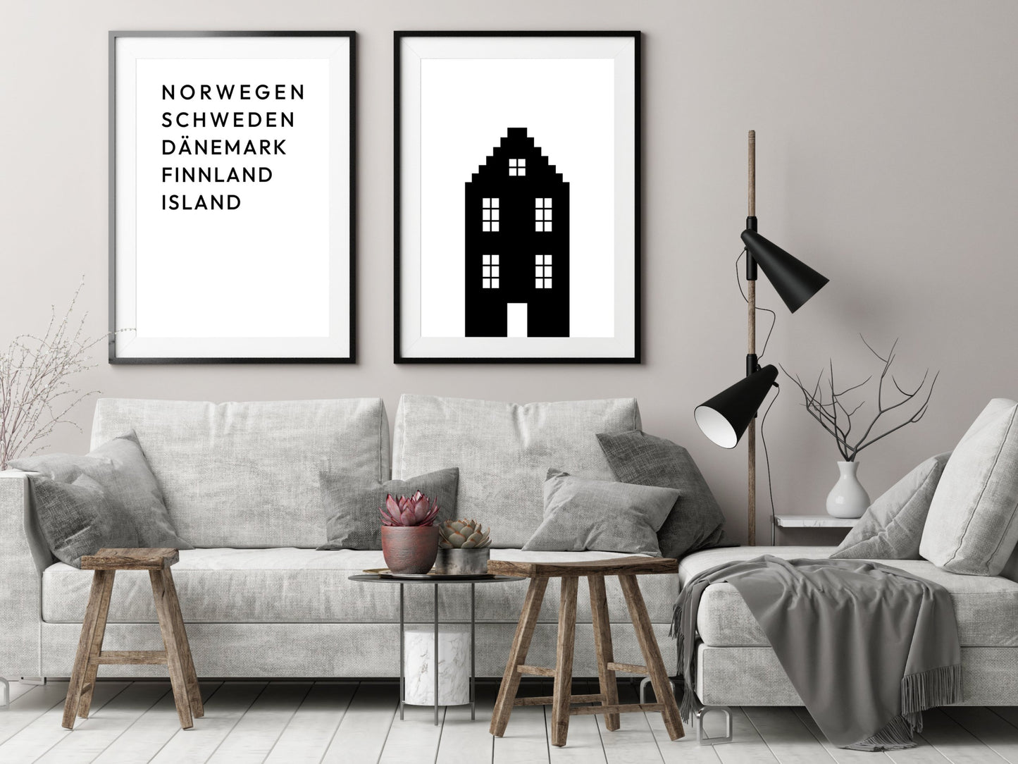 Poster Skandinavische Länder