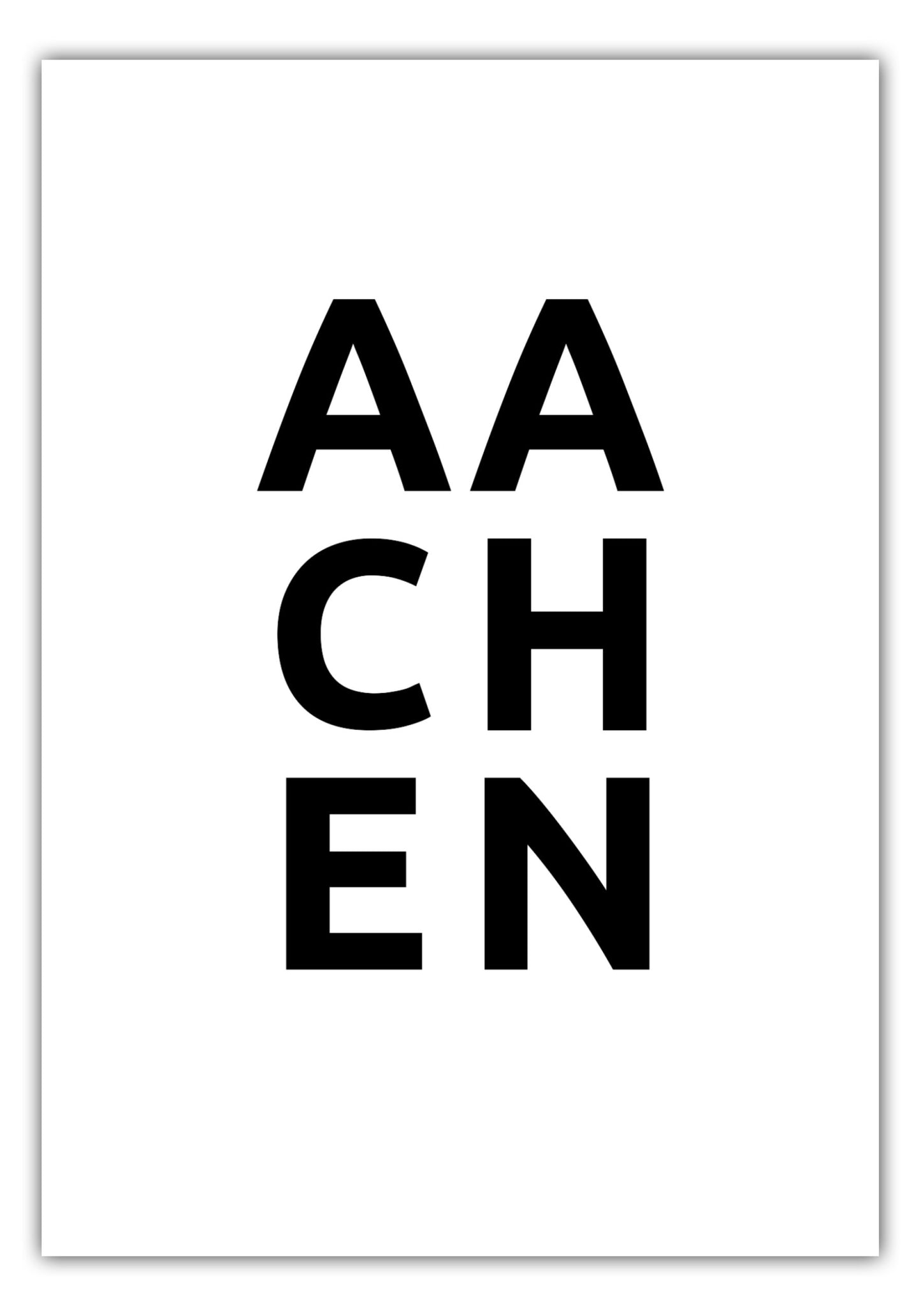 Poster Stadt AACHEN