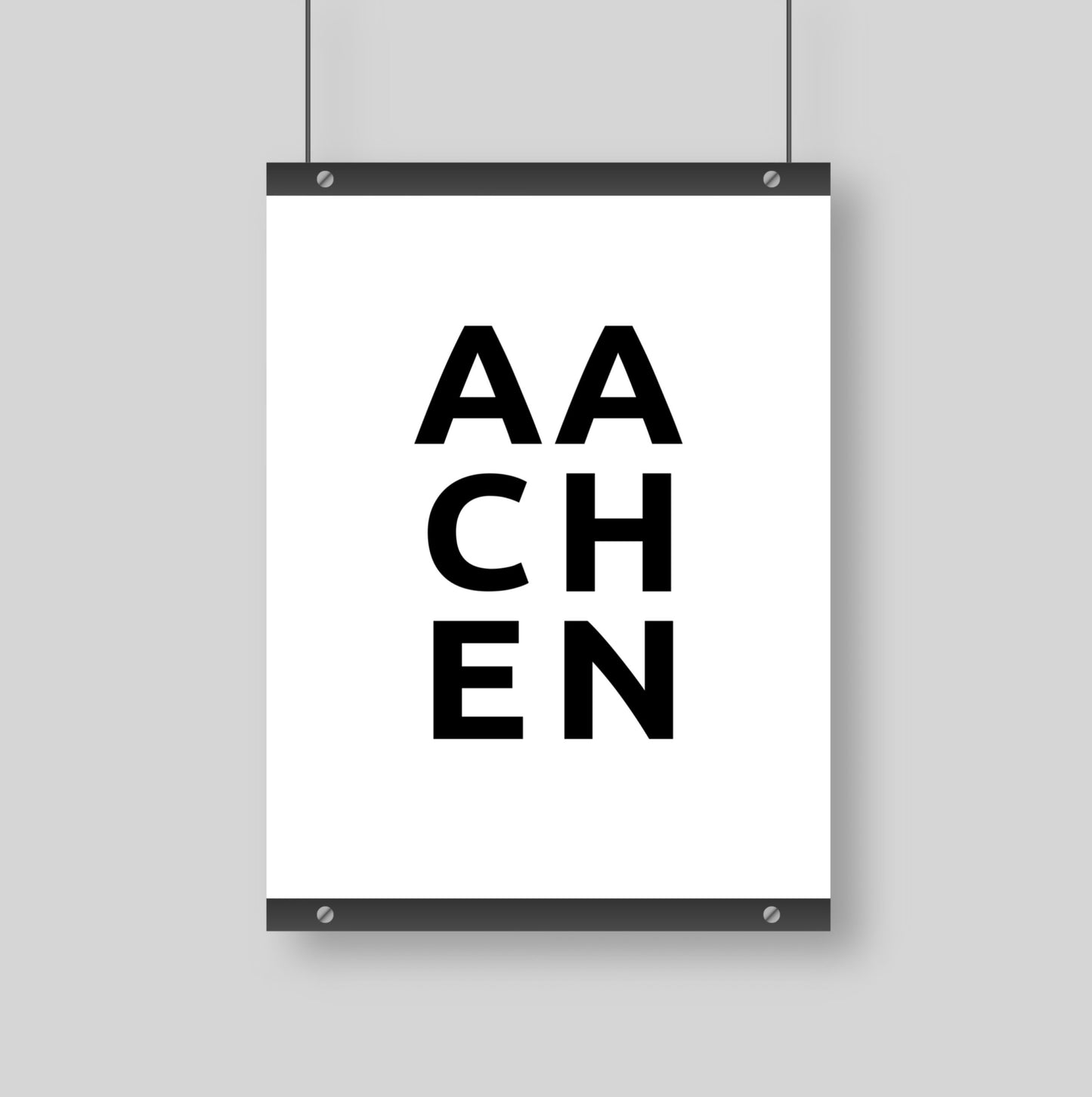 Poster Stadt AACHEN