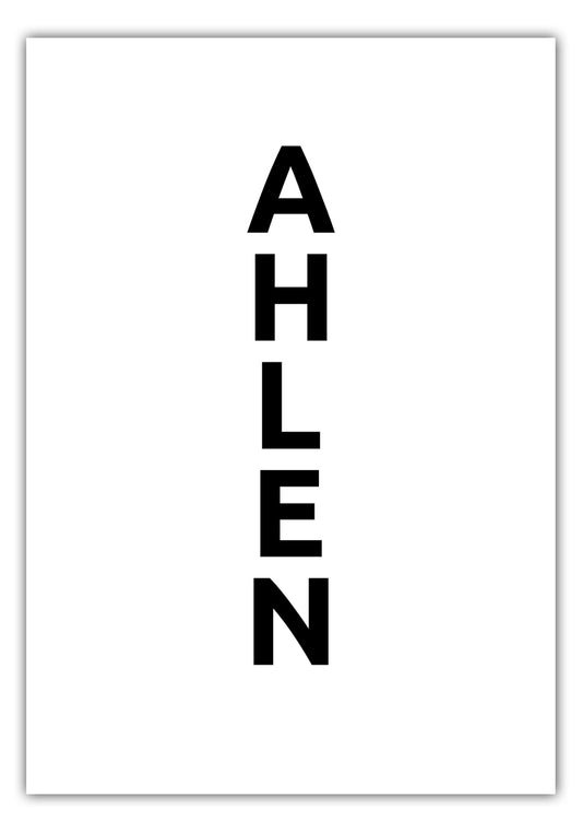 Poster Stadt AHLEN