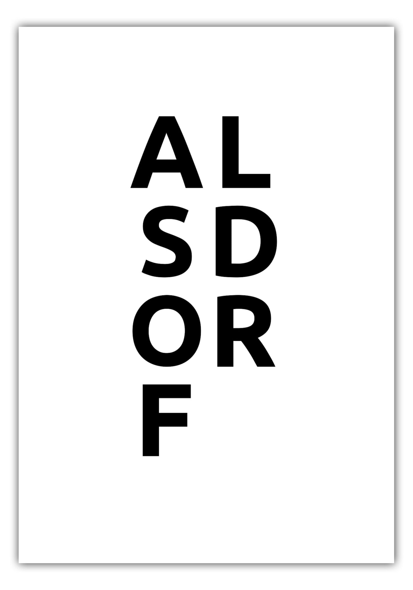 Poster Stadt ALSDORF
