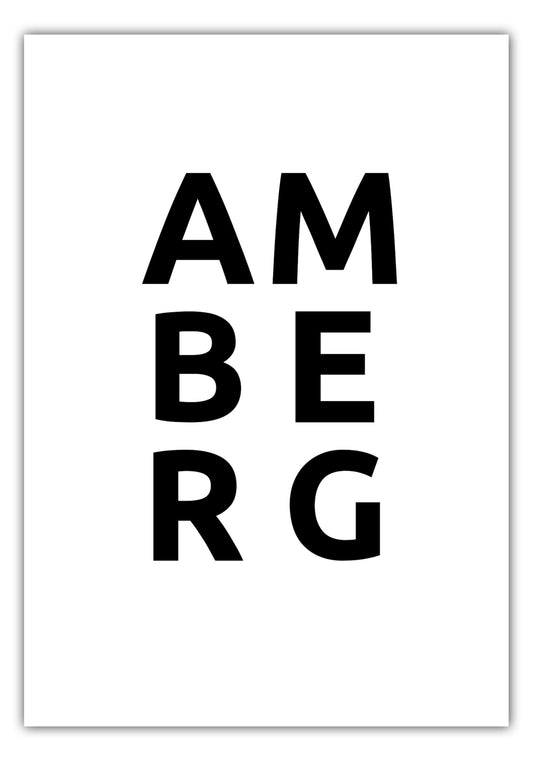 Poster Stadt AMBERG