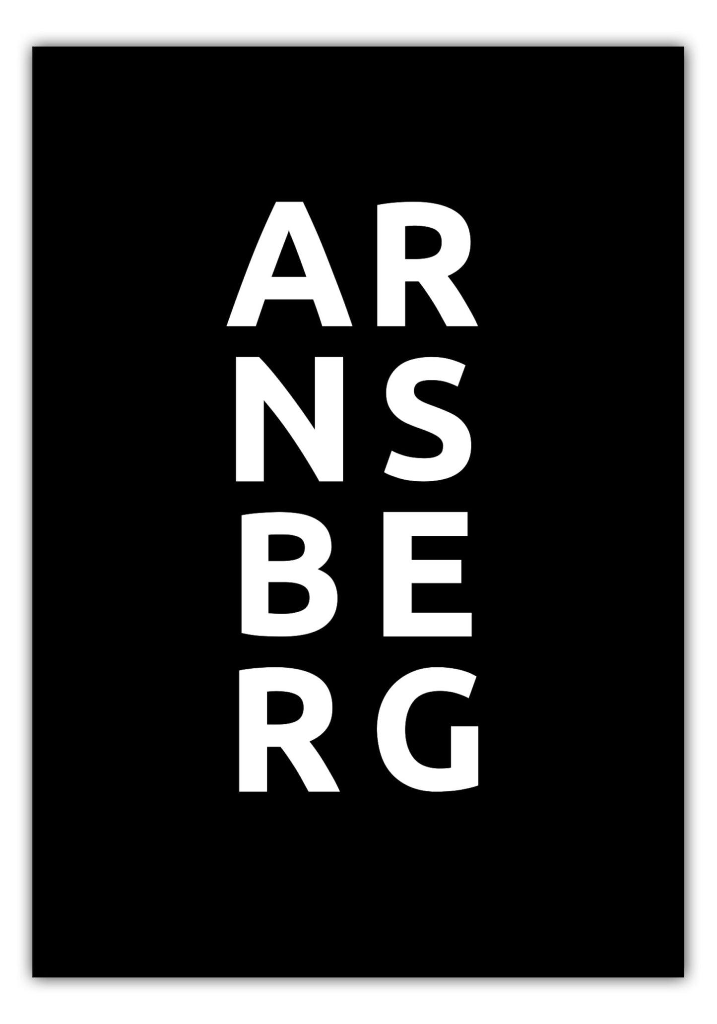 Poster Stadt ARNSBERG