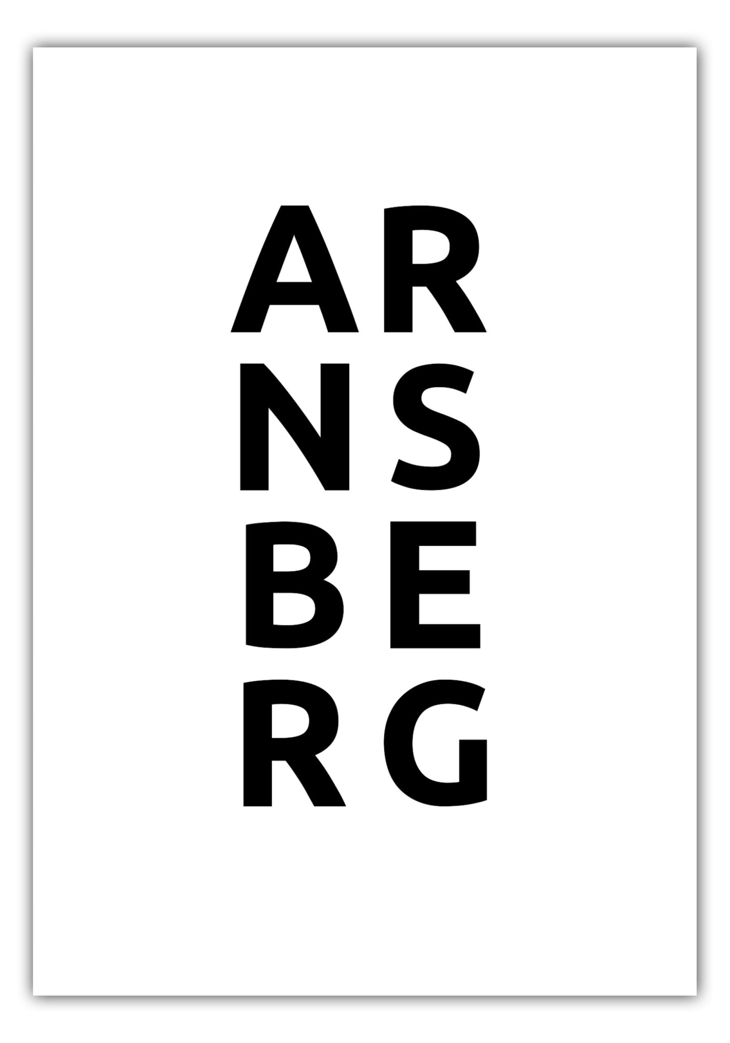 Poster Stadt ARNSBERG