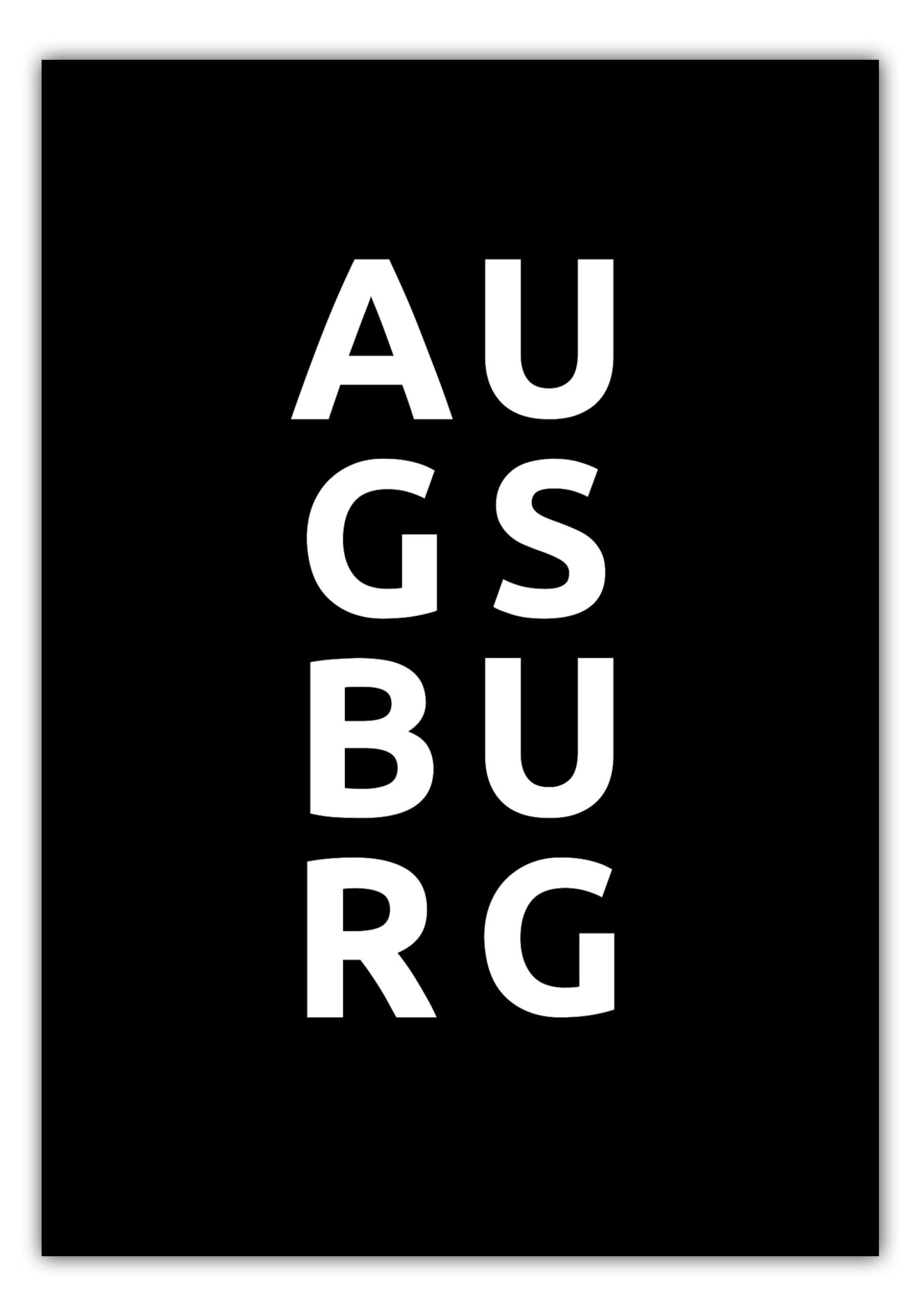Poster Stadt AUGSBURG