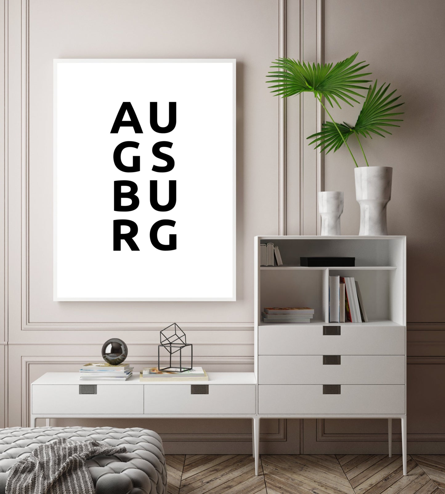 Poster Stadt AUGSBURG