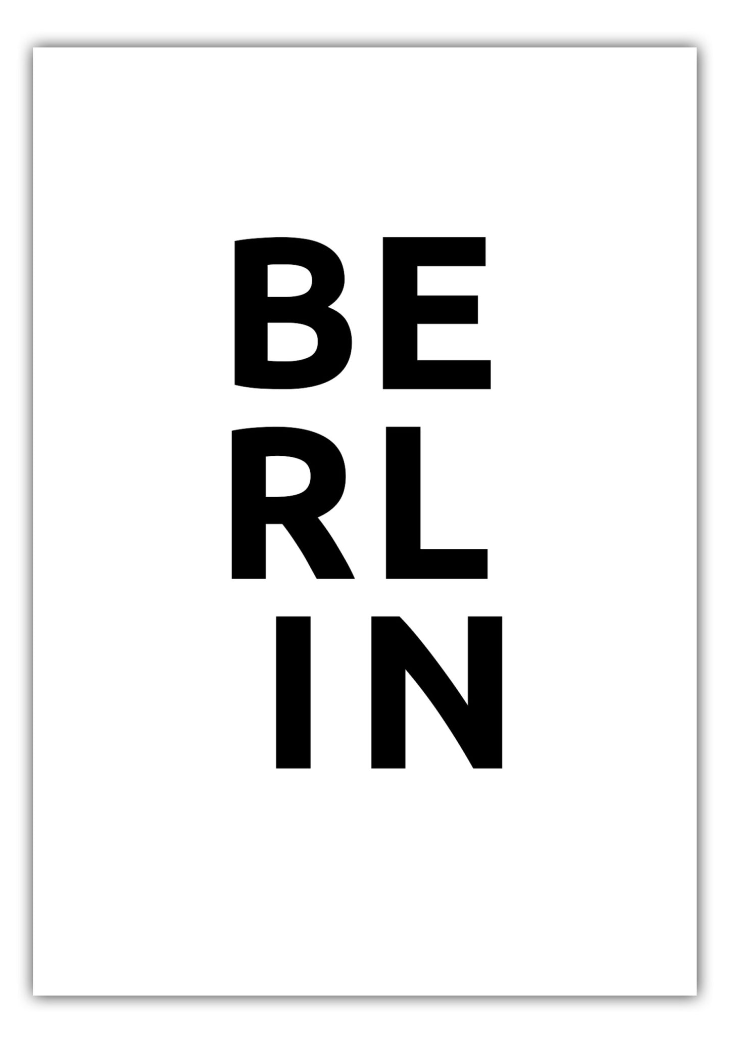 Poster Stadt BERLIN