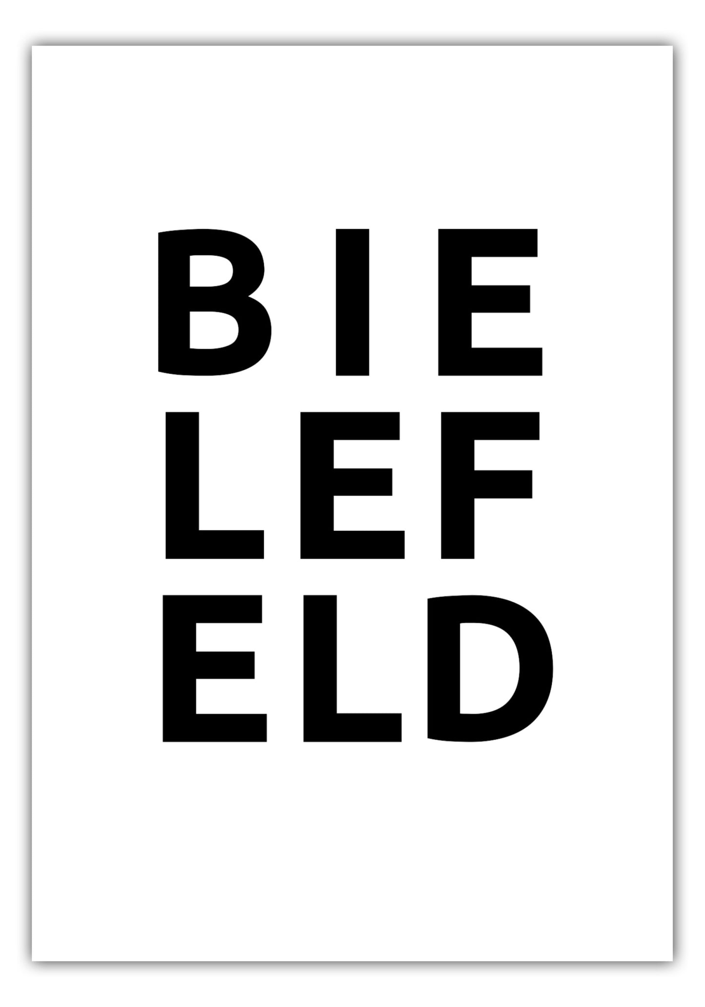 Poster Stadt BIELEFELD