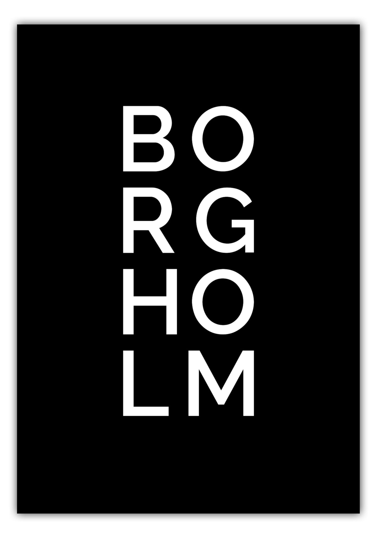 Poster Stadt BORGHOLM