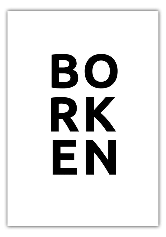 Poster Stadt BORKEN