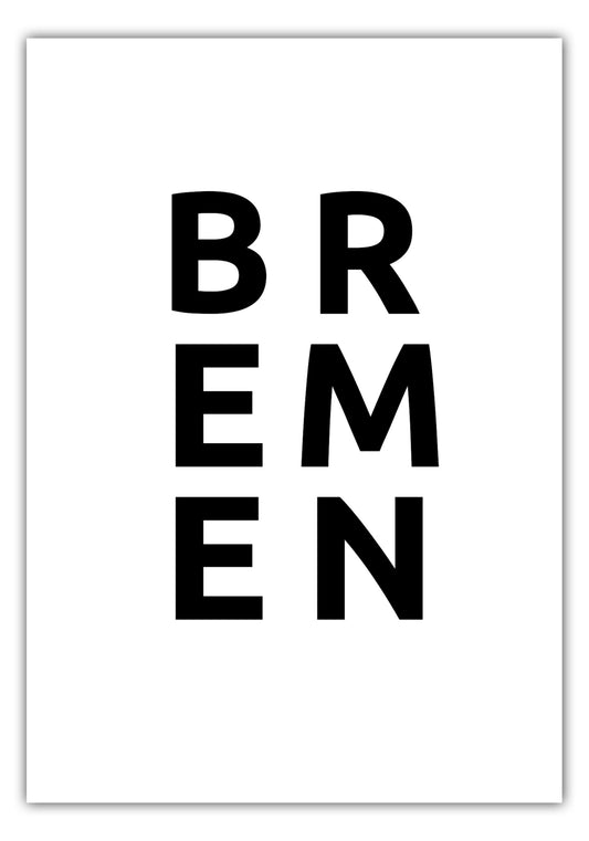 Poster Stadt BREMEN