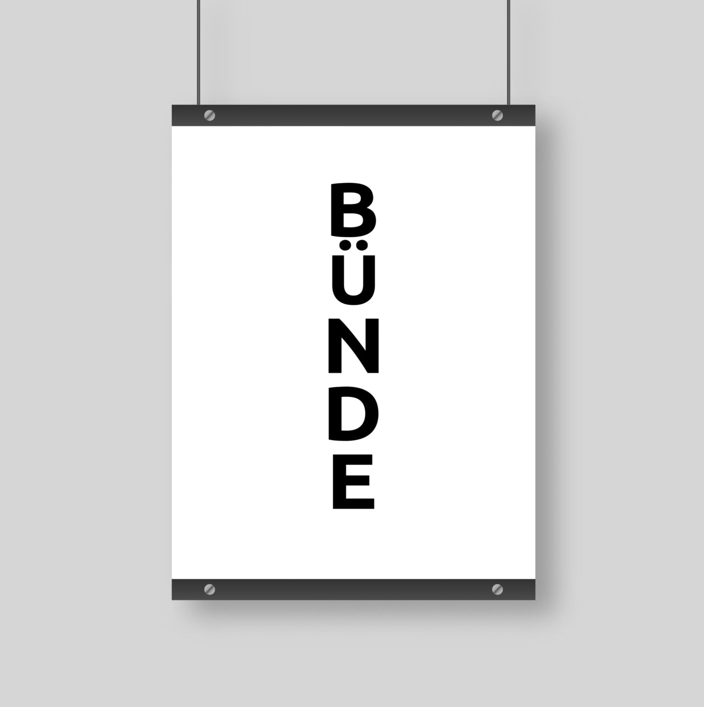 Poster Stadt BüNDE