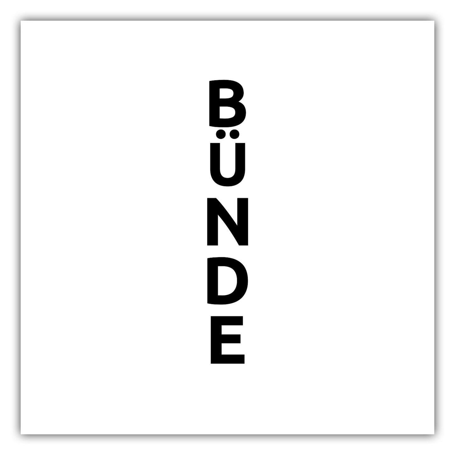 Poster Stadt BüNDE