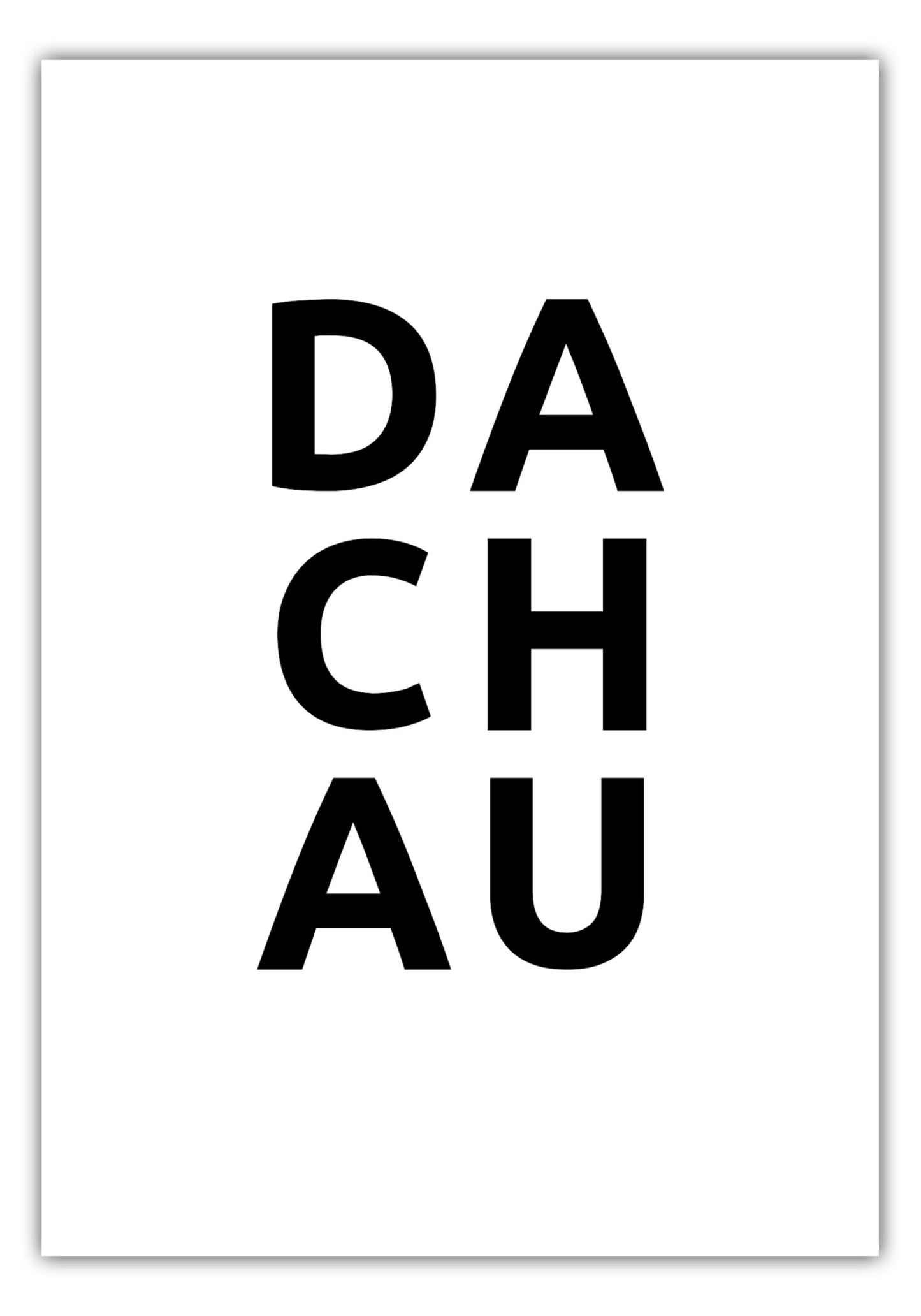 Poster Stadt DACHAU