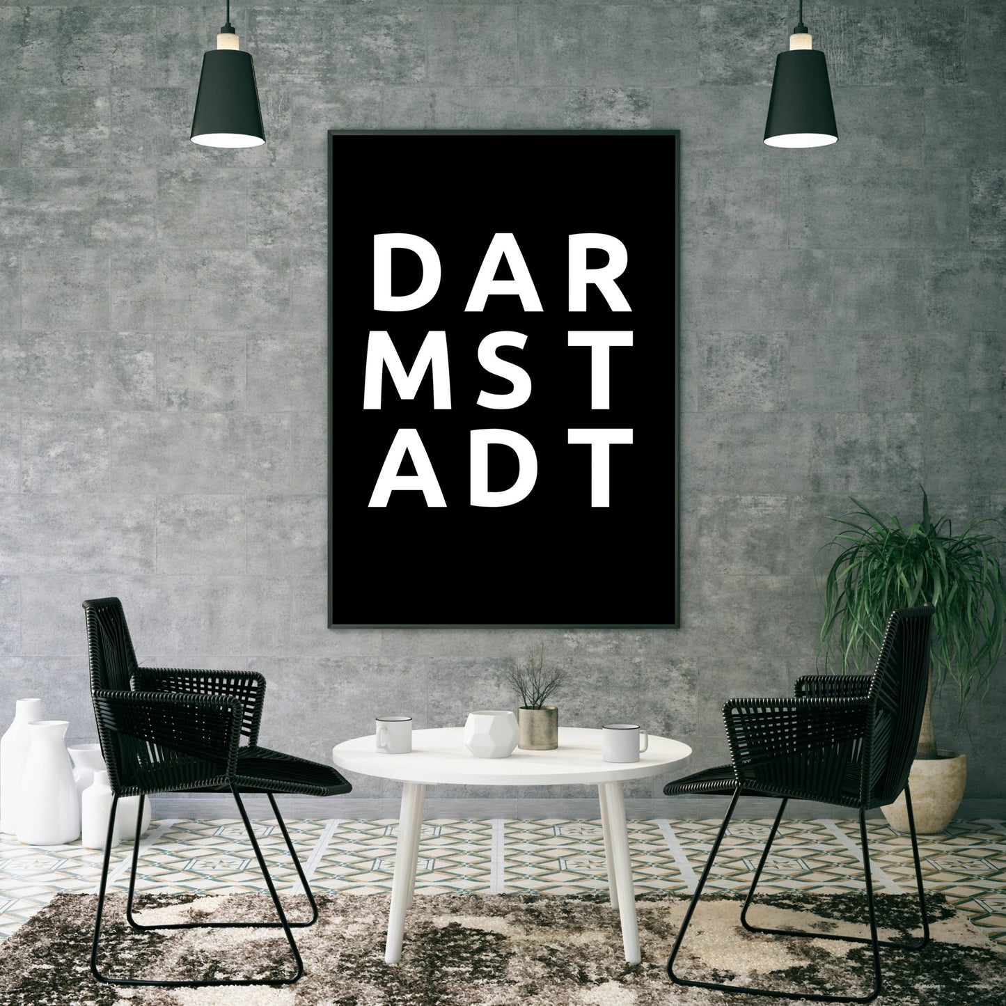 Poster Stadt DARMSTADT
