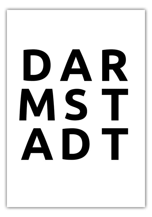 Poster Stadt DARMSTADT