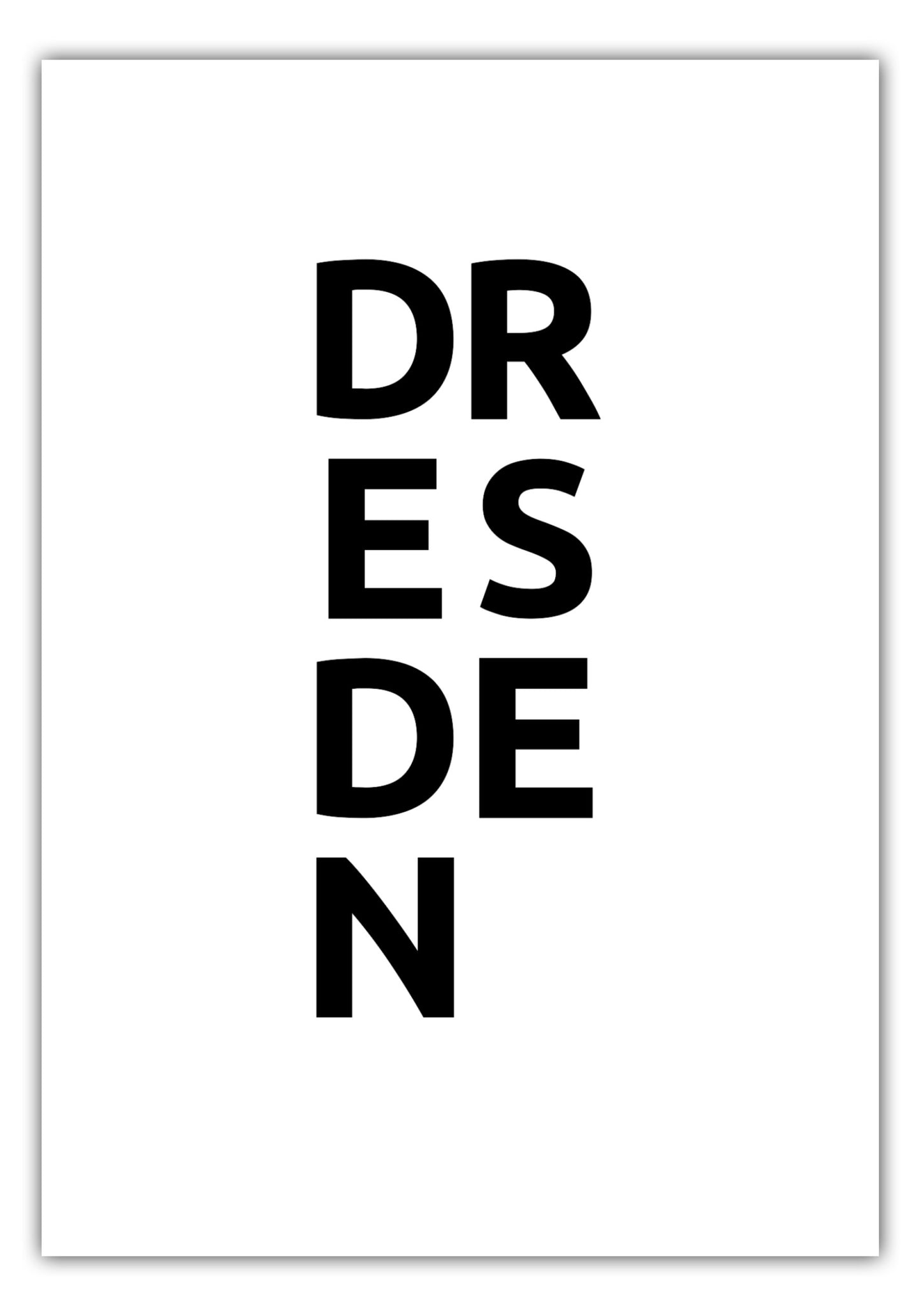 Poster Stadt DRESDEN