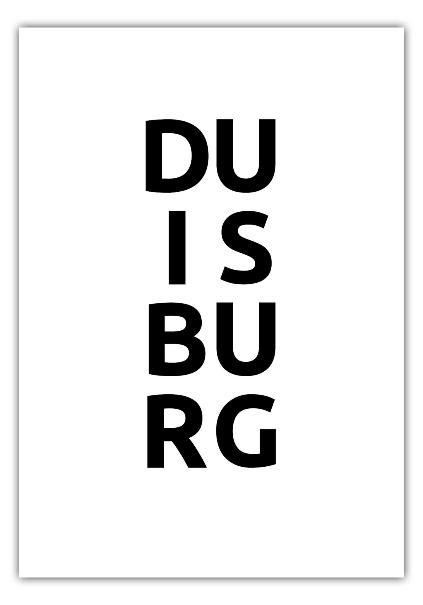 Poster Stadt DUISBURG