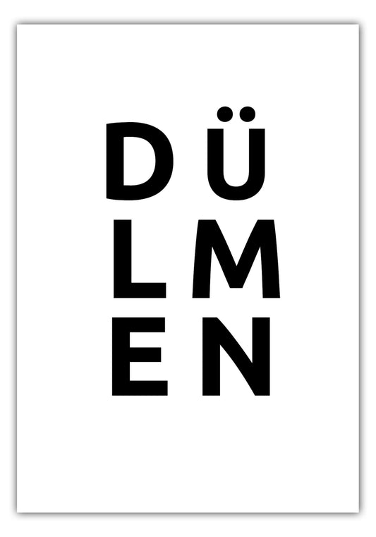 Poster Stadt DüLMEN